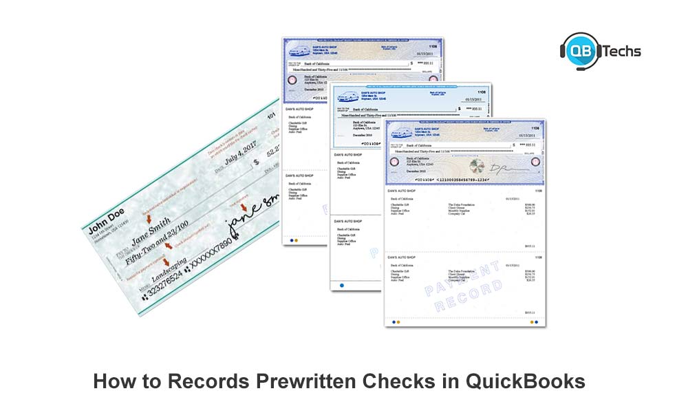 Record Pre-Written Checks in QuickBooks Desktop