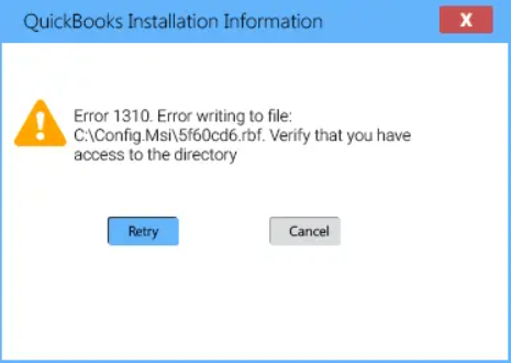 Quickbooks Installation Error