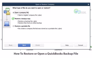 How To Restore Or Open A Quickbooks Backup File Open Restore Quickbooks Company File