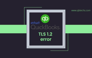 Quickbooks Tls 1.2 Error