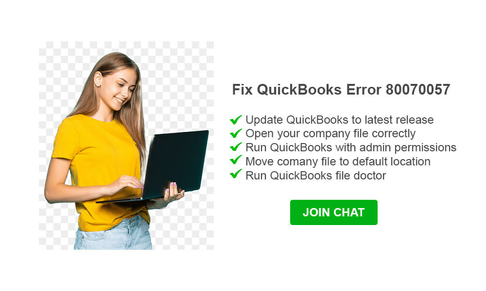 Quickbooks Error 80070057
