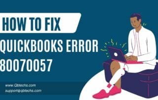 Quickbooks Error Code 80070057