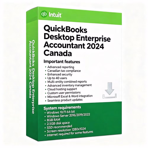Quickbooks Desktop Enterprise Accountant 2024 Canada
